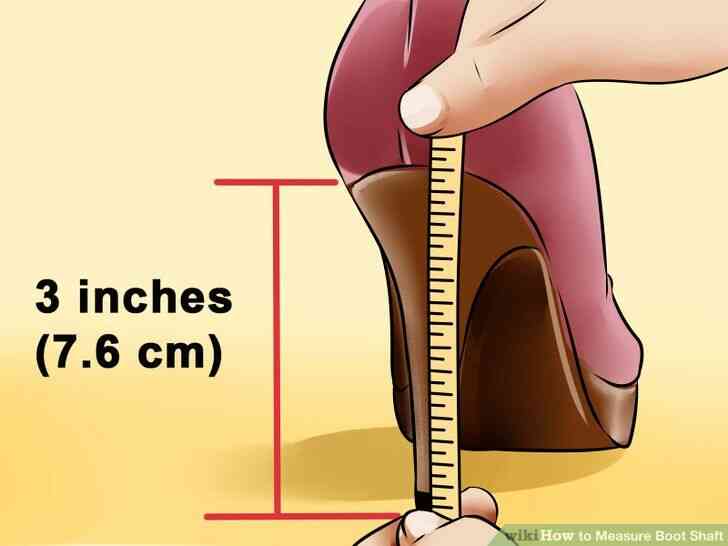 Image intitulé Mesurer la tige de la chaussure de l